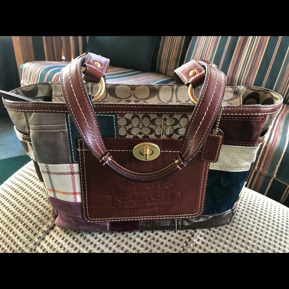 COACH Holiday Patchwork Tote (Limited Edition)